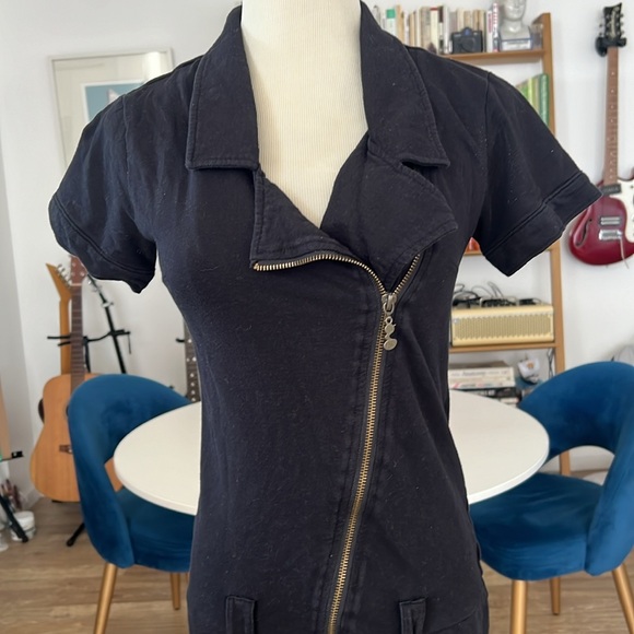 All Saints motorcycle jumpsuit romper M - Picture 3 of 4